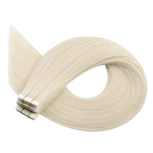 100% Virgin Human Hair Extensions Tape Ins Light Blonde (#60)