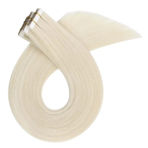 100% Virgin Human Hair Extensions Tape Ins Light Blonde (#60)