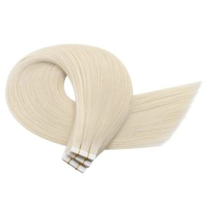 100% Virgin Human Hair Extensions Tape Ins Light Blonde (#60)