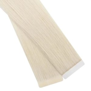 100% Virgin Human Hair Extensions Tape Ins Light Blonde (#60)