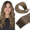 Best Tape Hair Extensions 100% Virgin Hair Balayage Brown (#R2/DXB/18)