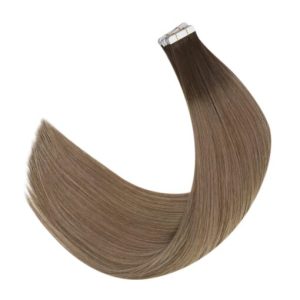 Best Tape Hair Extensions 100% Virgin Hair Balayage Brown (#R2/DXB/18)