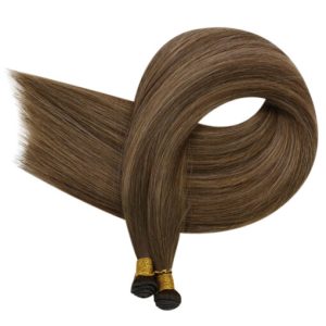 Brown Balayage Invisible Genius Weft Human Hair Extensions (#4/27/4)