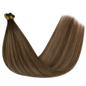 Brown Balayage Invisible Genius Weft Human Hair Extensions (#4/27/4)