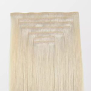 Darkest Brown Genius Clip In Hair Extensions Seamless Remy Hair #2