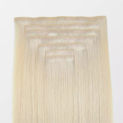 Darkest Brown Genius Clip In Hair Extensions Seamless Remy Hair #2