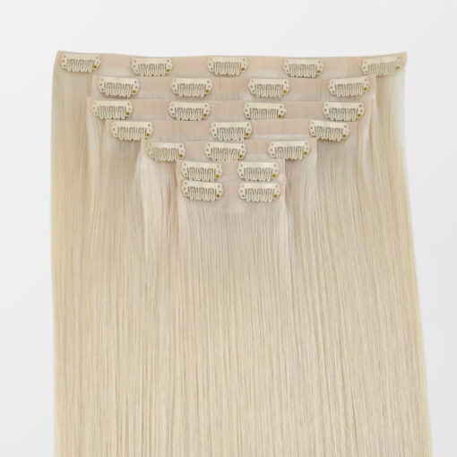 Darkest Brown Genius Clip In Hair Extensions Seamless Remy Hair #2