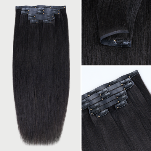 Lashey Body Wave / Yaki Straight / Kinky Curly / Kinky Straight / Straight Ultra Seamless Clip in Hair Extensions