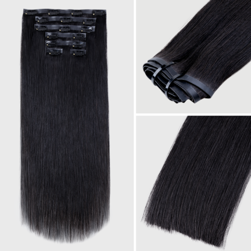 Lashey Body Wave / Yaki Straight / Kinky Curly / Kinky Straight / Straight Ultra Seamless Clip in Hair Extensions