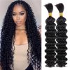 Lashey Double Drawn Human Braiding Hair Bulk for Boho Braids Knotless Box Braid