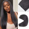 Lashey Genius Seamless Clip in Hair Extensions Yaki Straight Real Human Hair