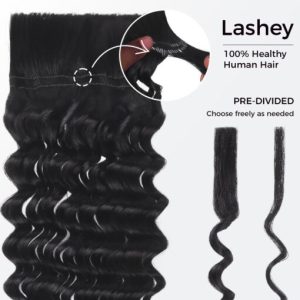 Lashey Human Hair Bulk Deep Wave #6 for Boho Braiding