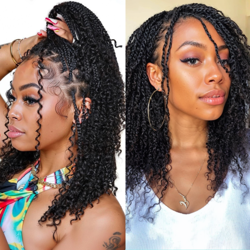 Lashey Human Hair Bulk Kinky Curly for Boho Braiding