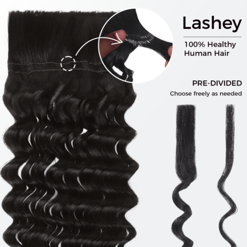 Lashey Human Hair Bulk Kinky Curly for Boho Braiding