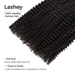 Lashey Human Hair Bulk Kinky Curly for Boho Braiding