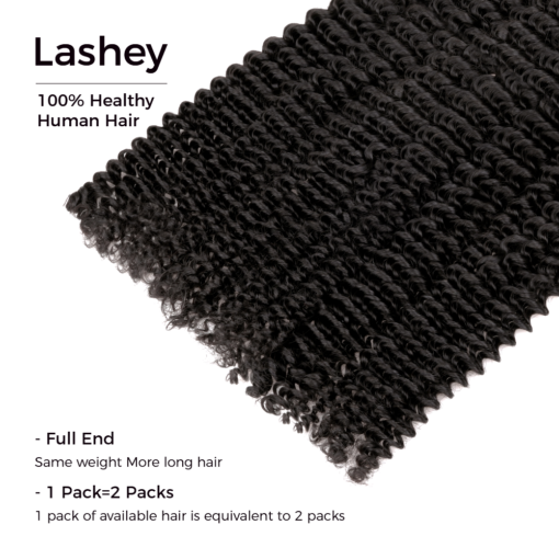 Lashey Human Hair Bulk Kinky Curly for Boho Braiding