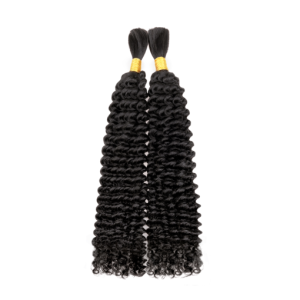 Lashey Human Hair Bulk Kinky Curly for Boho Braiding