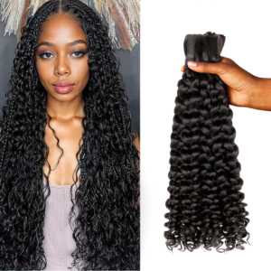 Lashey Human Hair Bulk Water Wave for Boho Braiding