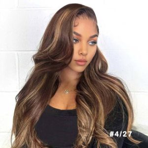 Lashey Invisi Edge Clip in Hair Extensions Colored Body Wave Real Human Hair Clip In Extensions