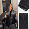 Lashey Invisi Edge Clip in Hair Extensions Yaki Straight Real Human Hair Clip In Extensions