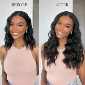 Lashey Most Undetectable Seamless Clip in Hair Extensions Real Human Hair Clip In Extensions