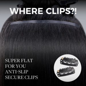 Lashey Most Undetectable Seamless Clip in Hair Extensions Real Human Hair