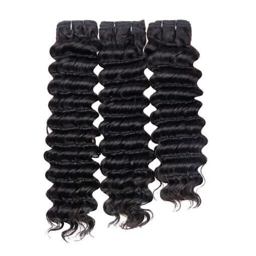 Lashey Virgin Hair Bundles Deep Wave 3pcs Hair Wefts Human Hair