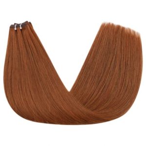 [New] Virgin Invisible Genius Weft Human Hair Bundles Copper Red (#33)
