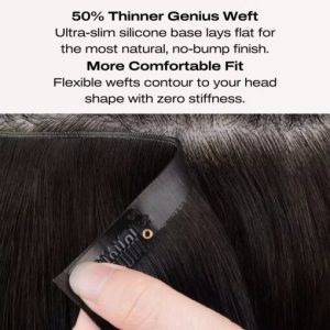 Remy Genius Clip in Hair Extensions Seamless Balayage Brown #4/27/4