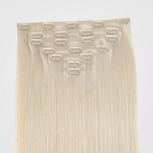 Remy Invisible PU Clip In Hair Extensions Balyage Light Brown #6/60/6