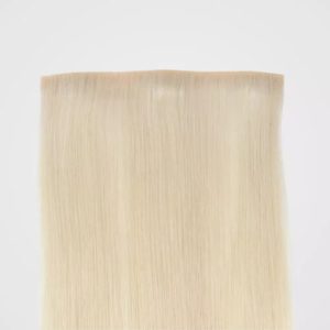 Remy Invisible PU Clip In Hair Extensions Balyage Light Brown #6/60/6