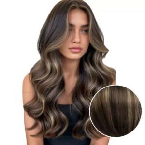 Seamless Genius Clip in Hair Extensions Balayage Dark Brown #2/2/6
