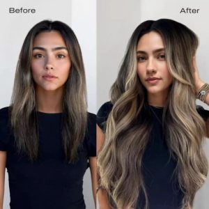 Seamless Genius Clip in Hair Extensions Balayage Dark Brown #2/2/6