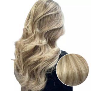 Seamless Genius Clip in Hair Extensions Blonde Highlights #P16/22