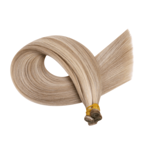 Virgin Genius Weft Brazilian Human Hair Beige Blonde Highlights (#18P613)