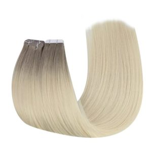 Virgin Tape In Hair Extensions 100% Human Hair Ombre Blonde (#R19/60)