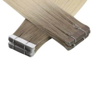 Virgin Tape In Hair Extensions 100% Human Hair Ombre Blonde (#R19/60)